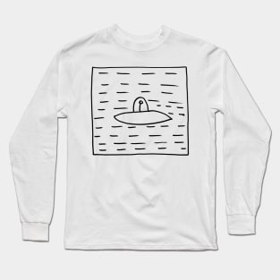 A floating desk Long Sleeve T-Shirt